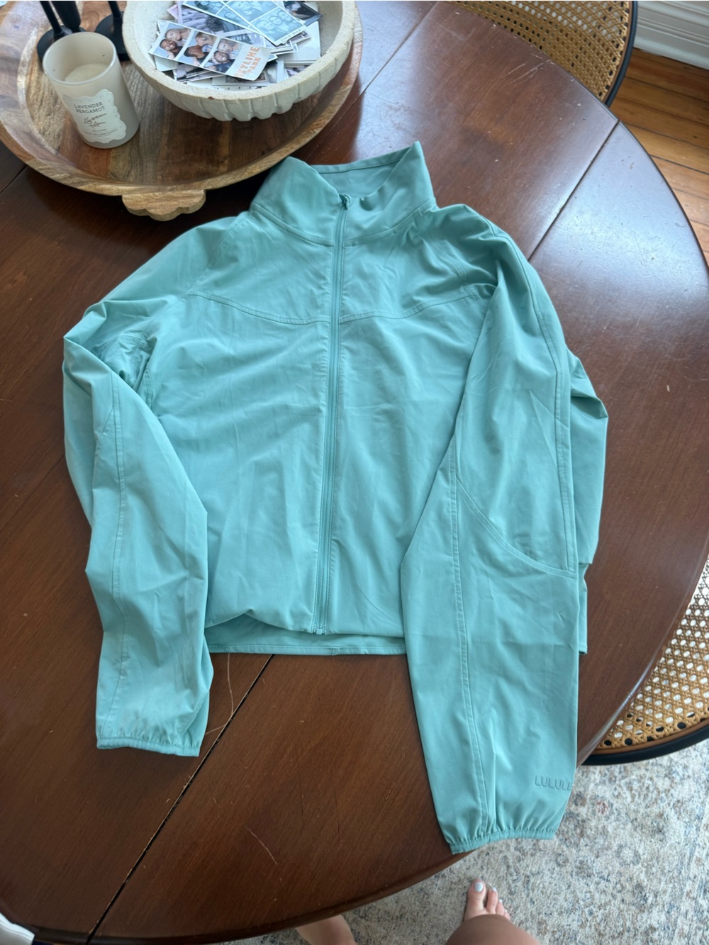 lululemon athletica Teal Zip-Up Bomber Jacket